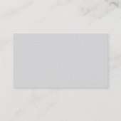 Carte De Visite Moderne Professionnel élégant Blanc simple (Dos)