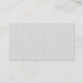 Carte De Visite Moderne Professionnel élégant Blanc simple (Dos)