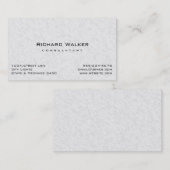 Carte De Visite Moderne Professionnel élégant Blanc simple (Devant / Derrière)