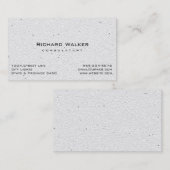 Carte De Visite Moderne Professionnel élégant Blanc simple (Devant / Derrière)