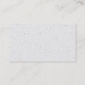 Carte De Visite Moderne Professionnel élégant Blanc simple (Dos)