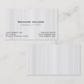 Carte De Visite Moderne Professionnel élégant Bois blanc clair (Devant / Derrière)