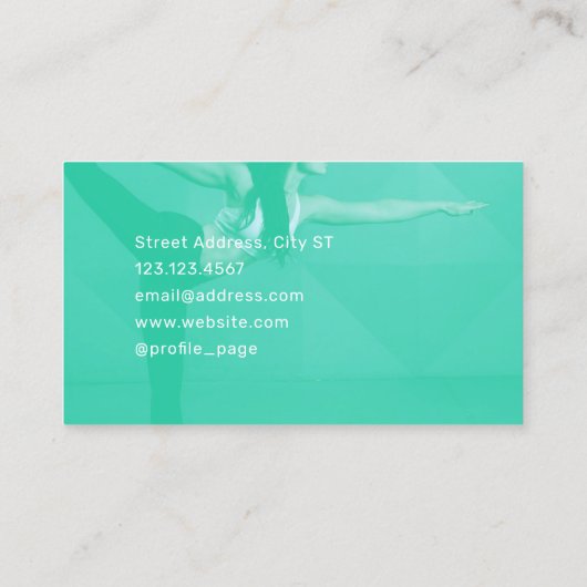 Carte De Visite Moderne professionnel élégant cinétique (Dos)