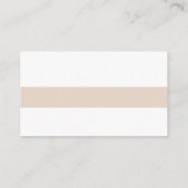 Carte De Visite Moderne Professionnel Élégant Couleur Design simpl (Dos)