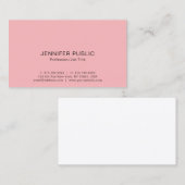 Carte De Visite Moderne Professionnel Élégant Couleurs Simple Simp (Devant / Derrière)