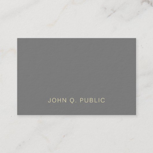 Carte De Visite Moderne Professionnel Élégant Créatif Ultra Épais (Devant)