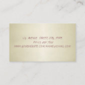 Carte De Visite Moderne Professionnel Élégant Glittère-Lips (Dos)