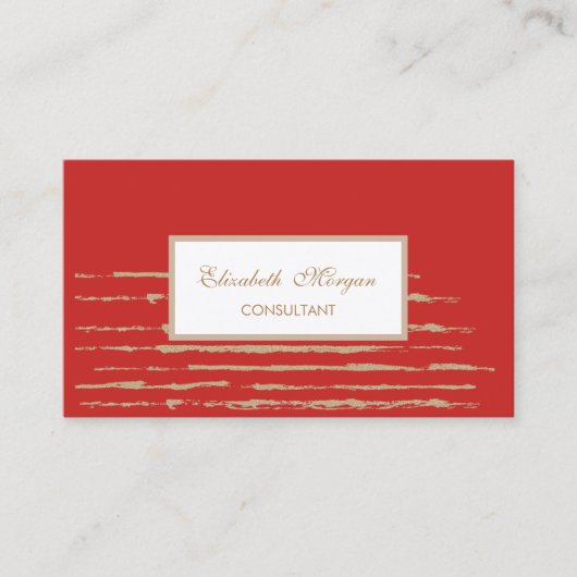 Carte De Visite Moderne Professionnel Élégant, Gratuit (Devant)