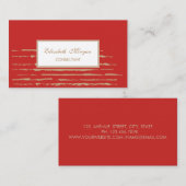 Carte De Visite Moderne Professionnel Élégant, Gratuit (Devant / Derrière)