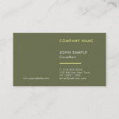 Carte De Visite Moderne professionnel élégant luxe haut de gamme é (Devant)