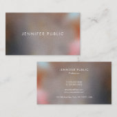 Carte De Visite Moderne Professionnel Élégant Modèle Luxe (Devant / Derrière)