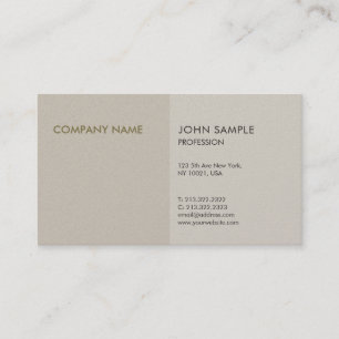 Carte De Visite Moderne Professionnel Elegant Pearl Finish Luxe