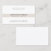 Carte De Visite Moderne Professionnel Élégant Simple Entreprise Si (Devant / Derrière)
