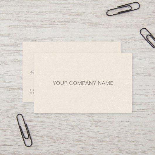 Carte De Visite Moderne Professionnel Élégant Simple Signature Cre (Devant/Arrière en situation)