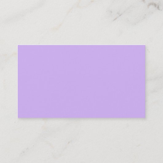 Carte De Visite Moderne professionnel élégant Violet Plain Luxe (Dos)