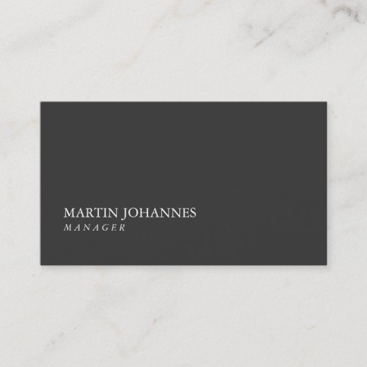 Carte de visite moderne professionnel gris clair (Devant)