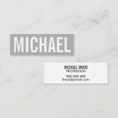 carte de visite moderne professionnel minimaliste  (Devant / Derrière)