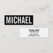 Carte de visite moderne professionnel minimaliste (Devant / Derrière)