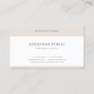 Carte De Visite Moderne Professionnel Minimaliste Élégant Simple