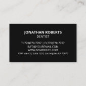 Carte De Visite Moderne Professionnel Minimaliste Exécutif Génériq (Dos)