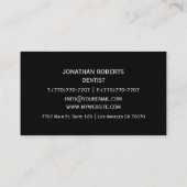 Carte De Visite Moderne Professionnel Minimaliste Exécutif Génériq (Dos)