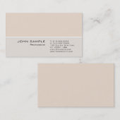 Carte De Visite Moderne Professionnel Plat Simples Couleurs Élégan (Devant / Derrière)