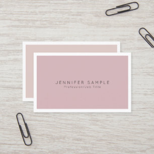 Carte De Visite Moderne Professionnel Simple Chic Plain Élégant