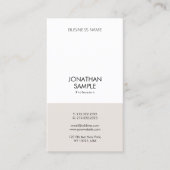 Carte De Visite Moderne Professionnel Simple Conception Verticale (Devant)