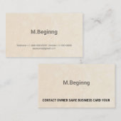 Carte De Visite Moderne professionnel simple d'impression (Devant / Derrière)