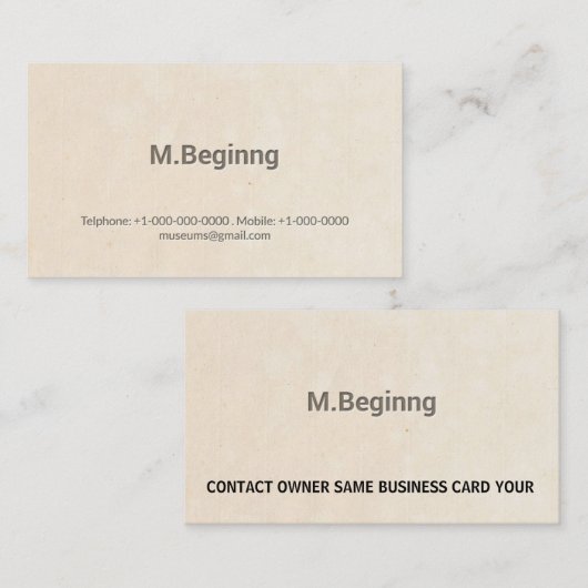 Carte De Visite Moderne professionnel simple d'impression (Devant / Derrière)