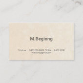 Carte De Visite Moderne professionnel simple d'impression (Devant)