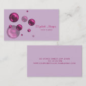 Carte De Visite Moderne Professionnel Simple Élégant,Points (Devant / Derrière)