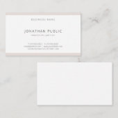 Carte De Visite Moderne Professionnel Simple Modèle élégant tendan (Devant / Derrière)