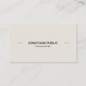 Carte De Visite Moderne Professionnel Sophistiqué Simple Clair (Devant)