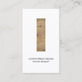 Carte De Visite Moderne Propre Élégant Bois Bande Décor (Devant)