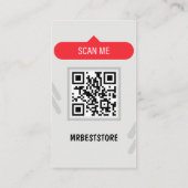 Carte de visite moderne QR Code photo Collage (Dos)