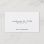 Carte De Visite Moderne (rayures) (Dos)