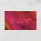 Carte De Visite Moderne Red Abstrait Art Professional (Devant)