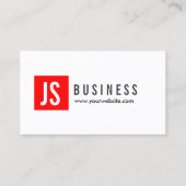 Carte de visite moderne Red Logo Video Editor (Devant)