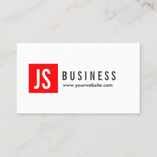 Carte de visite moderne Red Logo Video Editor