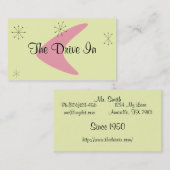 Carte de visite moderne rétro du milieu du siècle (Devant / Derrière)