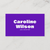 Carte De Visite Moderne Retro Indigo Professional Photo Code QR (Devant)