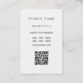 Carte De Visite Moderne Rêveuse Graphique Peinte (Dos)