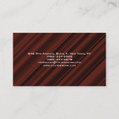 Carte De Visite Moderne rouge Brown unique tendance créative (Dos)