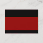 Carte De Visite Moderne - rouge foncé (Dos)