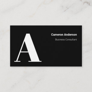 Carte De Visite Moderne Rouge Noir Blanc Minimaliste Professionnel