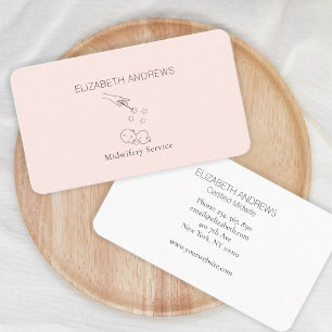 Carte De Visite Moderne, sage-femme, Birth Doula