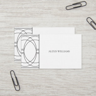 Carte De Visite Moderne Script Urbain Minimaliste Professionnel