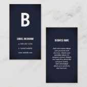 Carte De Visite Moderne | Simple (Devant / Derrière)