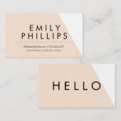 Carte de visite moderne simple (Devant / Derrière)